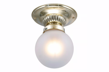 PAPA 8/21 - Handmade brass ceiling lamp by Patinas Lighting - view 2